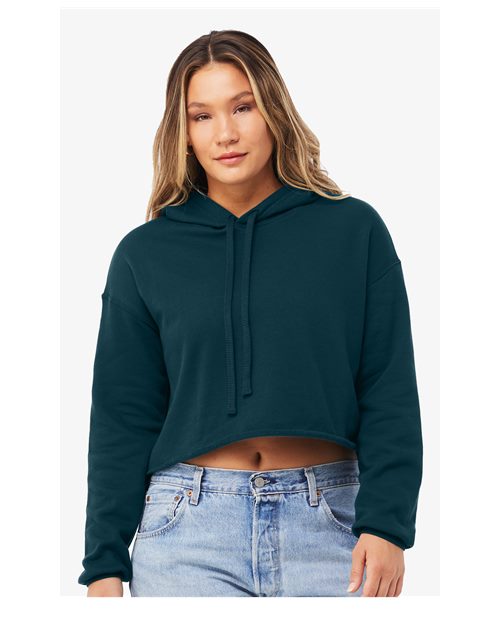 Women's Crop Fleece Hoodie Sweatshirt 7502