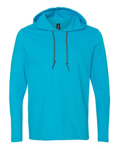 Unisex Softstyle® Lightweight Hooded Long Sleeve T-Shirt 987