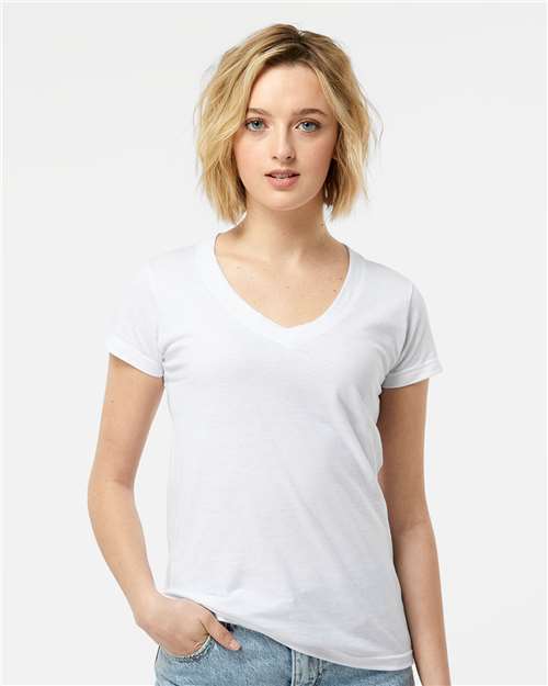 Women's Fine Jersey V-Neck T-Shirt 214