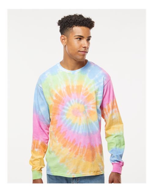 Unisex Tie-Dyed Long Sleeve T-Shirt - M