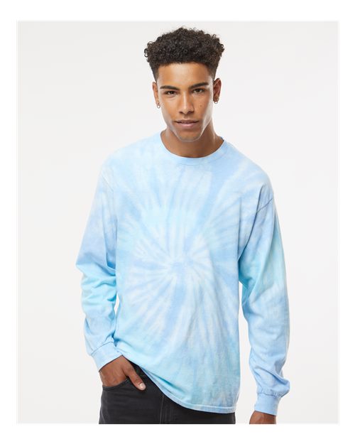 Unisex Tie-Dyed Long Sleeve T-Shirt - L