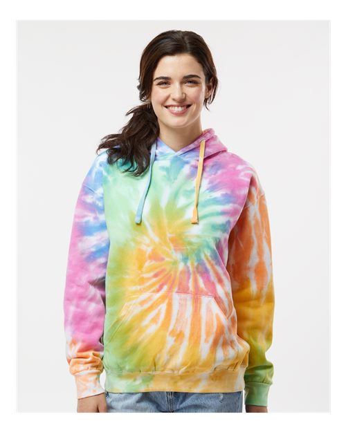 Unisex Tie-Dyed Hooded Sweatshirt - S