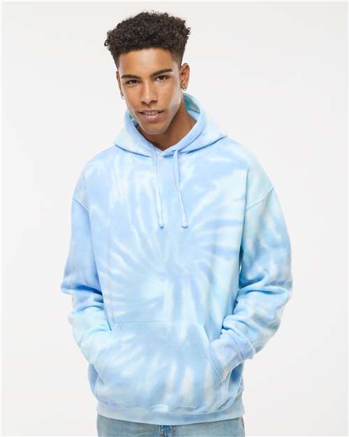 Unisex Tie-Dyed Hooded Sweatshirt - S