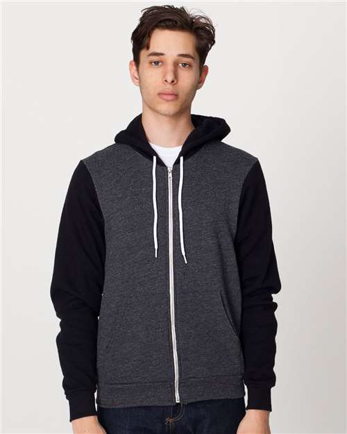 Unisex USA-Made Flex Fleece Full-Zip Hoodie Sweatshirt