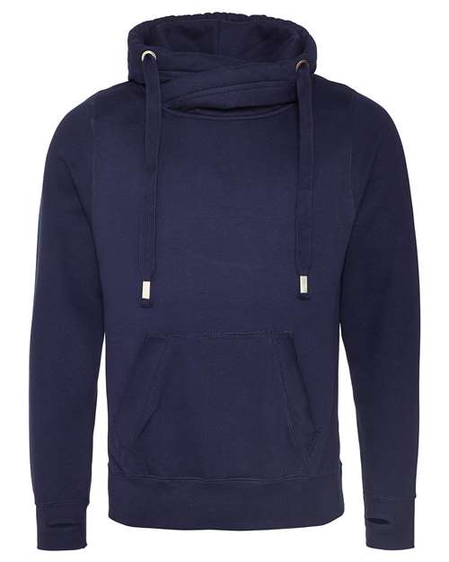 Unisex Cross Neck Hooded Sweatshirt