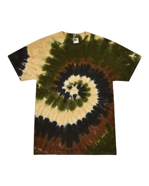 Unisex Multi-Color Tie-Dyed T-Shirt - L
