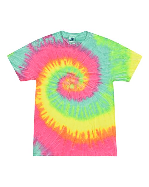 Unisex Multi-Color Tie-Dyed T-Shirt - L