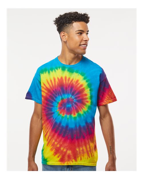 Unisex Multi-Color Tie-Dyed T-Shirt - L