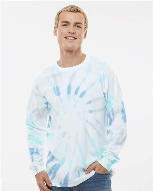 Unisex Tie-Dyed Long Sleeve T-Shirt - M