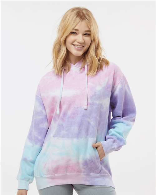 Unisex Tie-Dyed Hooded Sweatshirt - S