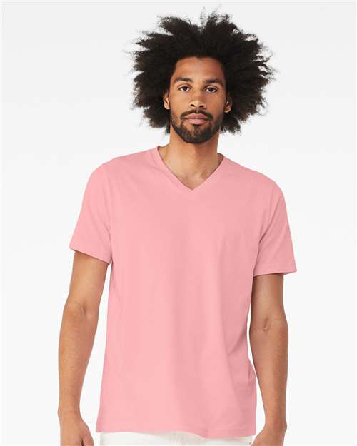 Unisex Jersey V-Neck Tee - L