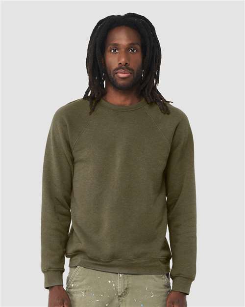Unisex Sponge Fleece Raglan Crewneck Sweatshirt - L