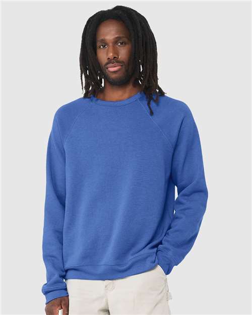 Unisex Sponge Fleece Raglan Crewneck Sweatshirt - L