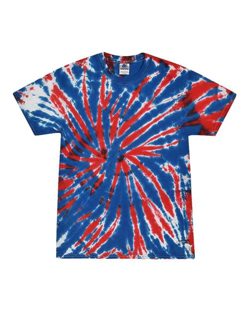 Unisex Multi-Color Tie-Dyed T-Shirt - L