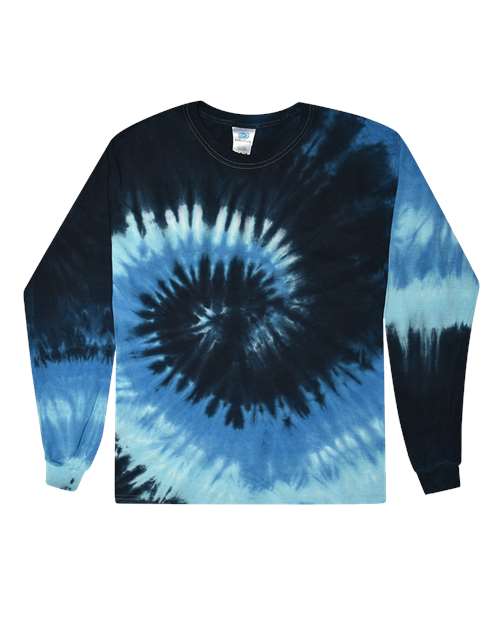 Unisex Tie-Dyed Long Sleeve T-Shirt - M