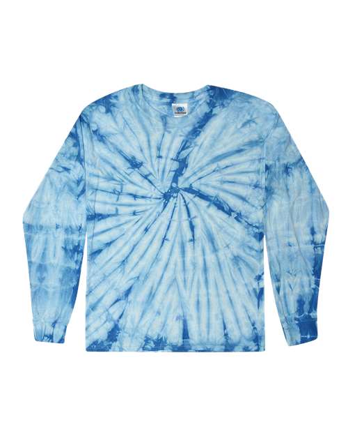 Unisex Tie-Dyed Long Sleeve T-Shirt - L