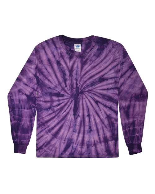Unisex Tie-Dyed Long Sleeve T-Shirt - L