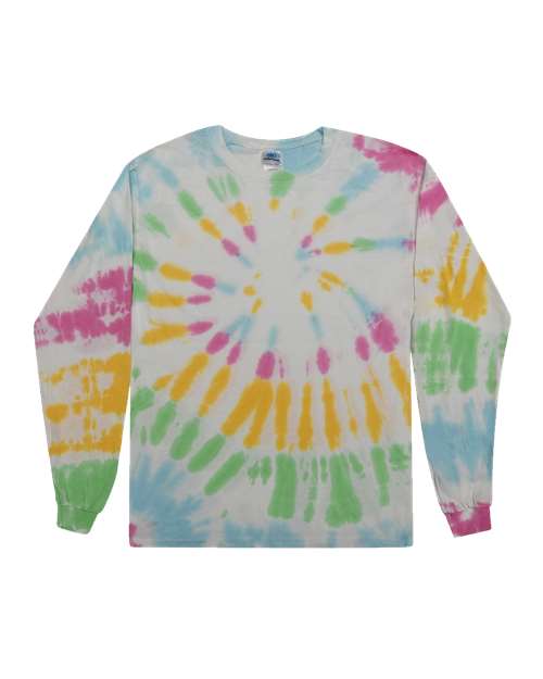 Unisex Tie-Dyed Long Sleeve T-Shirt - M