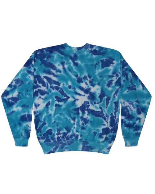 Unisex Tie-Dyed Fleece Crewneck Sweatshirt