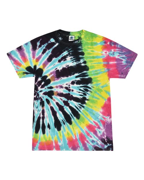 Unisex Multi-Color Tie-Dyed T-Shirt - L