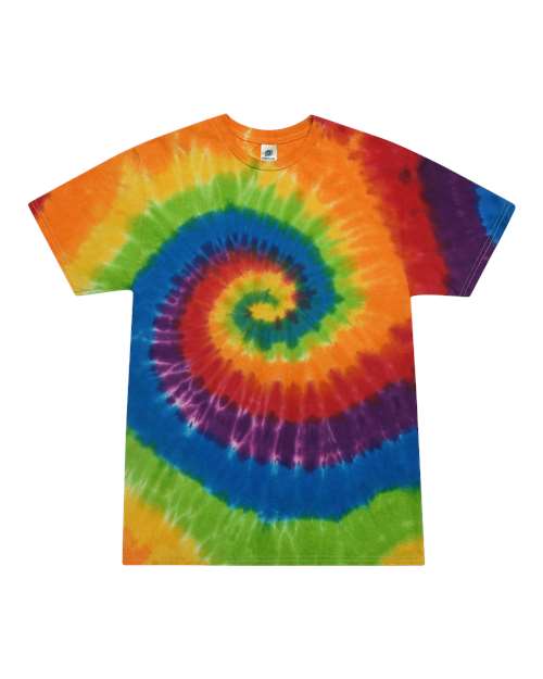 Unisex Multi-Color Tie-Dyed T-Shirt - L
