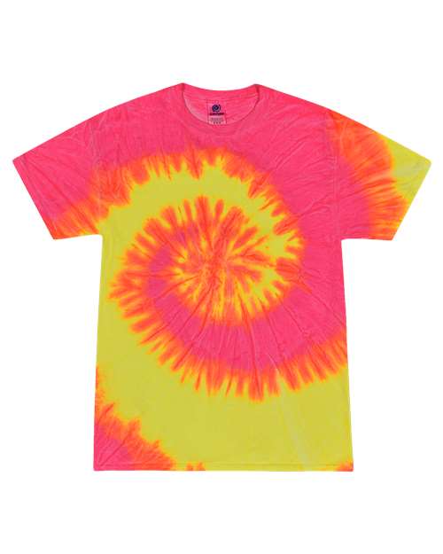 Unisex Multi-Color Tie-Dyed T-Shirt - L