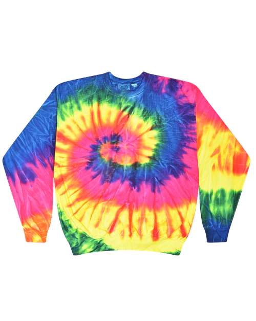 Unisex Tie-Dyed Fleece Crewneck Sweatshirt