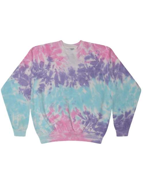 Unisex Tie-Dyed Fleece Crewneck Sweatshirt 8100