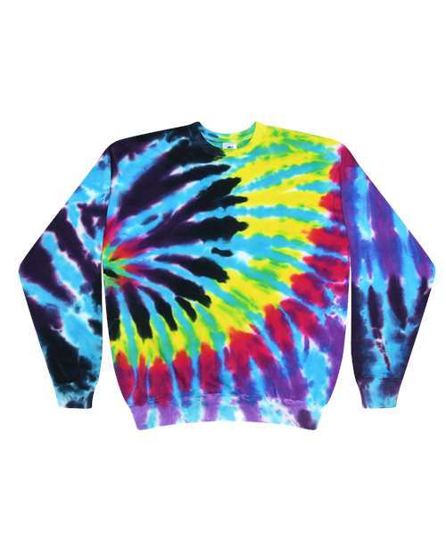 Unisex Tie-Dyed Fleece Crewneck Sweatshirt