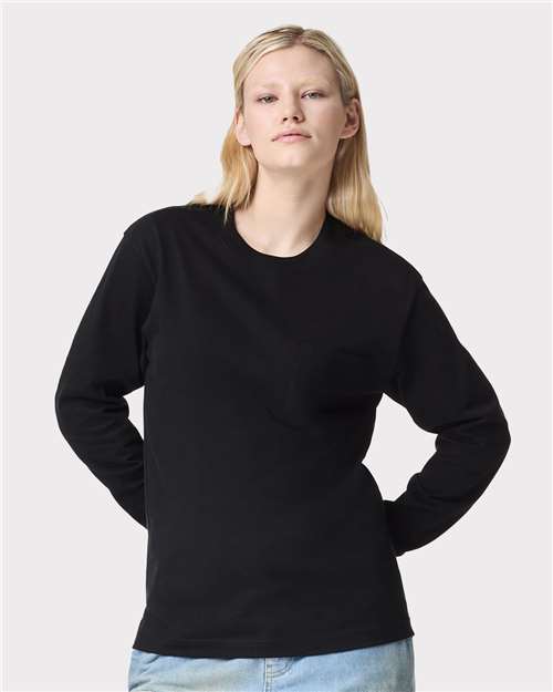 Unisex Super Heavyweight Long Sleeve Pocket Tee 9410