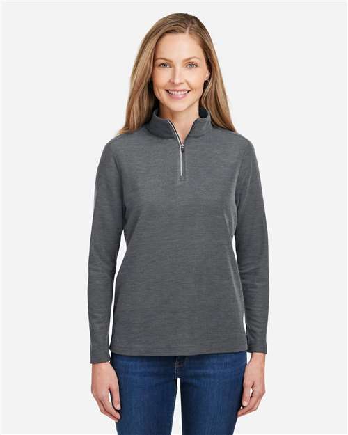 Women's Fusion ChromaSoftâ„¢ Pique Quarter-Zip Pullover
