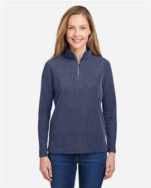 Women's Fusion ChromaSoftâ„¢ Pique Quarter-Zip Pullover