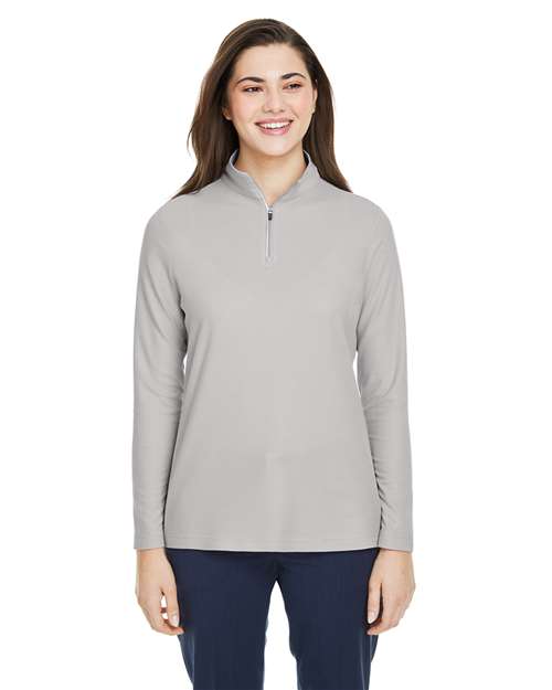 Women's Fusion ChromaSoftâ„¢ Pique Quarter-Zip Pullover