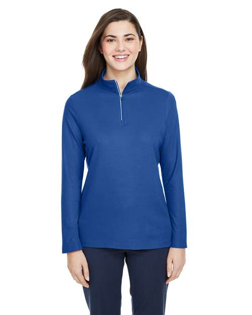 Women's Fusion ChromaSoftâ„¢ Pique Quarter-Zip Pullover