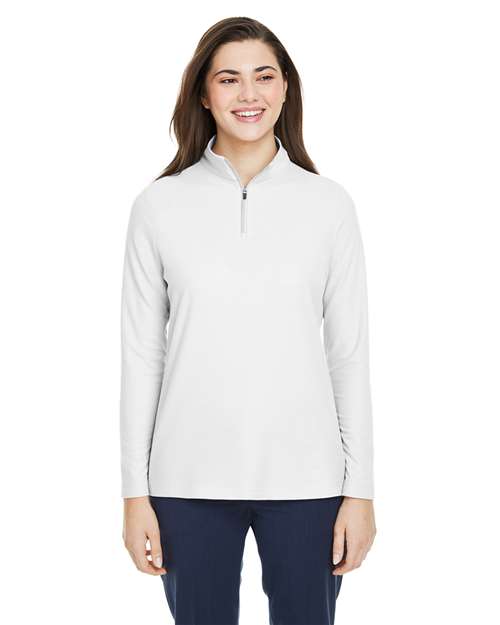 Women's Fusion ChromaSoftâ„¢ Pique Quarter-Zip Pullover