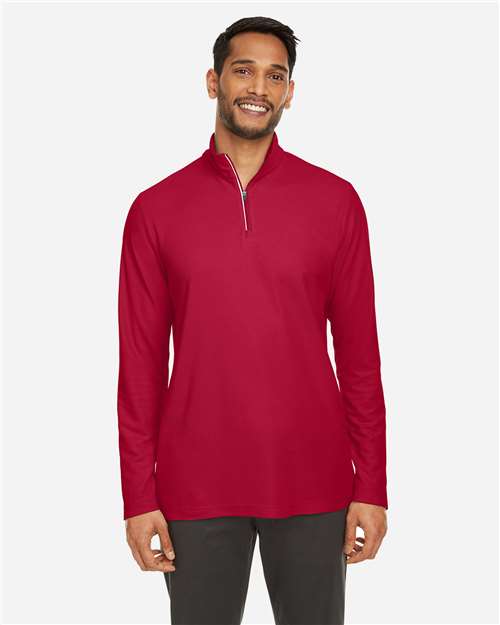 Men's Fusion ChromaSoftâ„¢ Pique Quarter-Zip Pullover