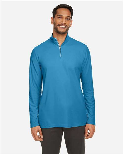 Men's Fusion ChromaSoftâ„¢ Pique Quarter-Zip Pullover