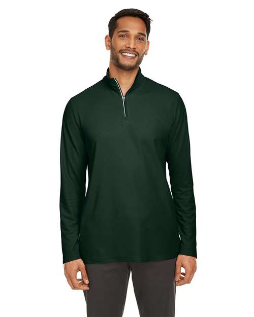 Men's Fusion ChromaSoftâ„¢ Pique Quarter-Zip Pullover