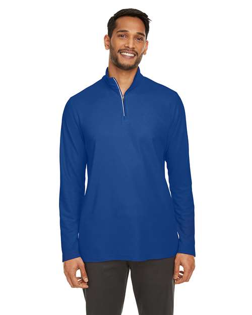 Men's Fusion ChromaSoftâ„¢ Pique Quarter-Zip Pullover