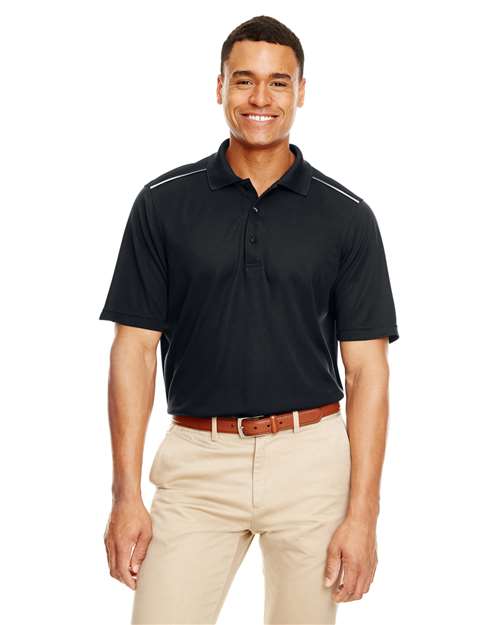 Men's Radiant Performance Piqué Polo with Reflective Piping