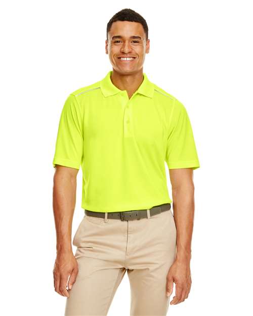 Men's Radiant Performance Piqué Polo with Reflective Piping