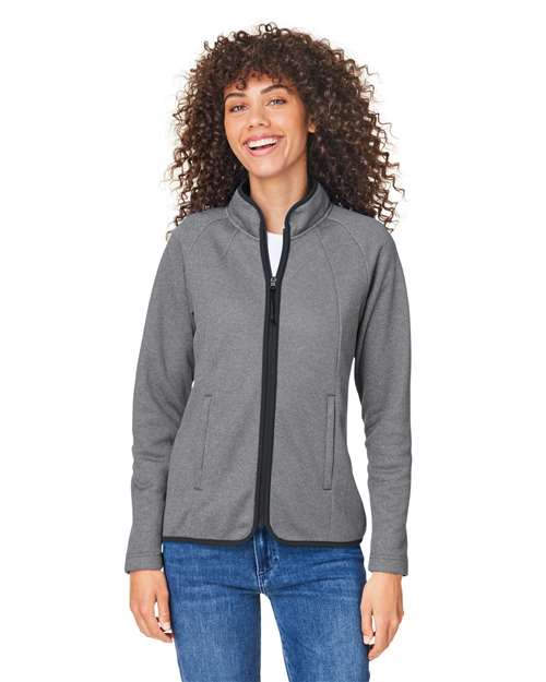 Women's Venture Heathered Stripe Full-Zip Jacket CE72W
