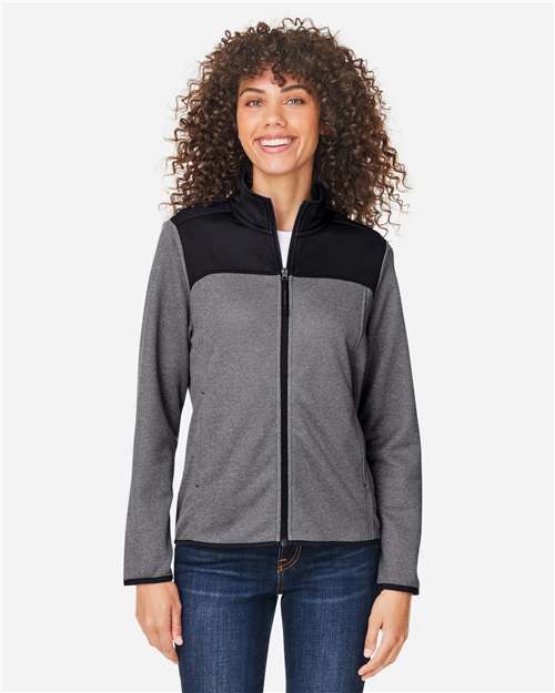 Women's Venture Heathered Stripe Hybrid Jacket CE74W