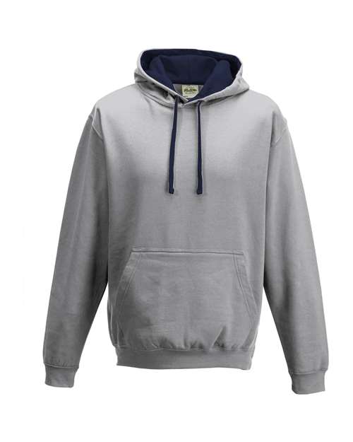 Unisex Midweight Varsity Contrast Hooded Sweatshirt