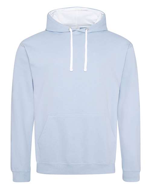 Unisex Midweight Varsity Contrast Hooded Sweatshirt