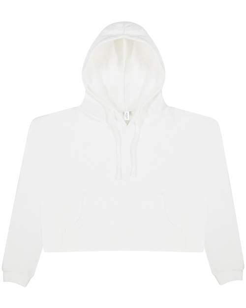 Women's Girlie Cropped Hooded Fleece with Pocket JHA016