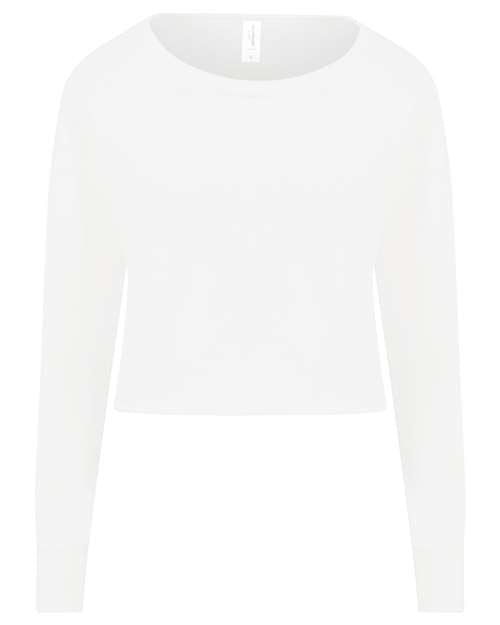 Women's Cropped Crewneck Sweatshirt JHA035