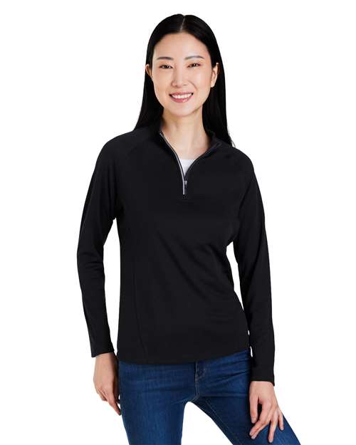 Women's Origin Performance Pique Quarter-Zip Pullover CE418W