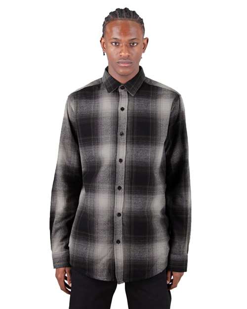 Men's Plaid Flannel Overshirt SHHFS