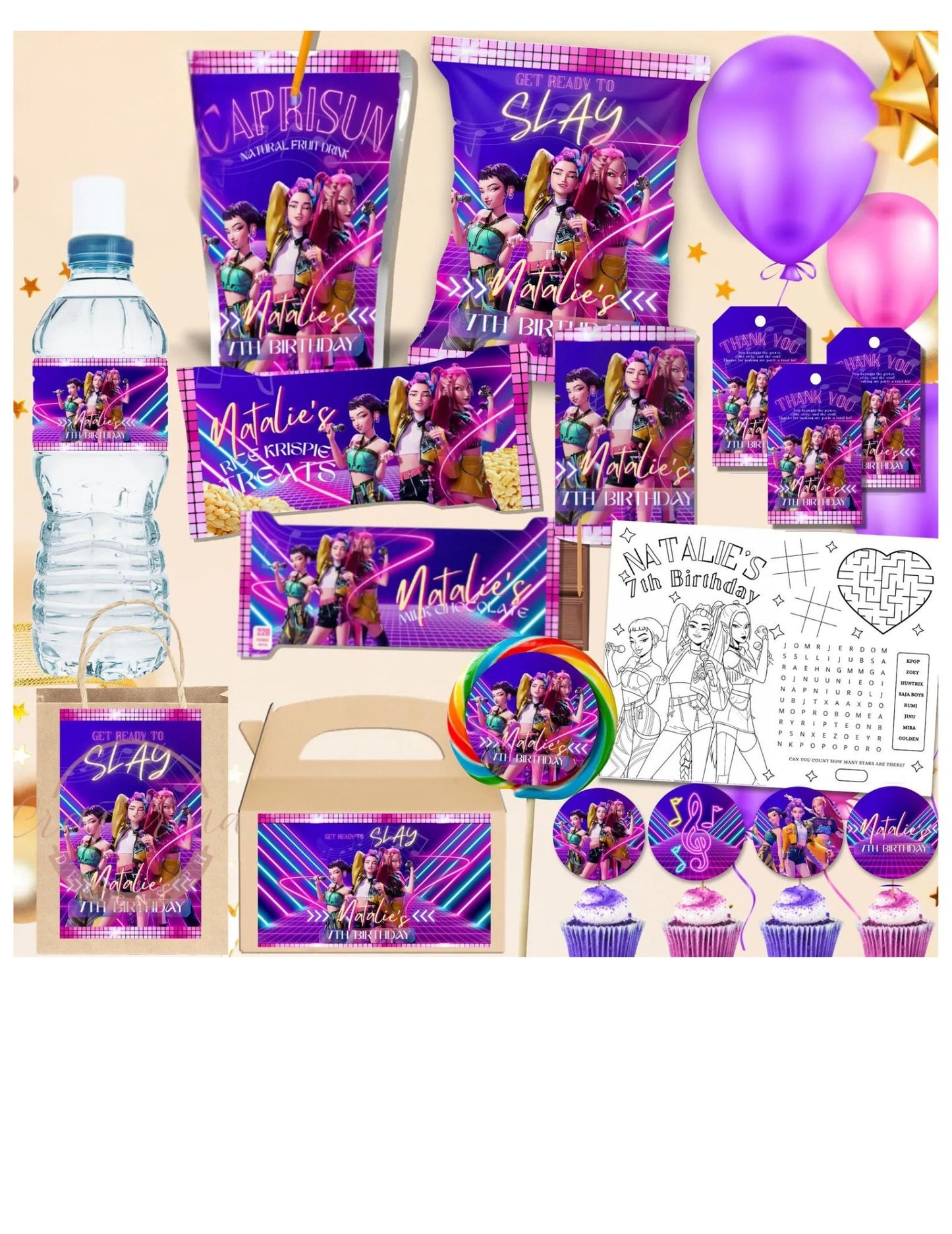 Slay Birthday Party Favors